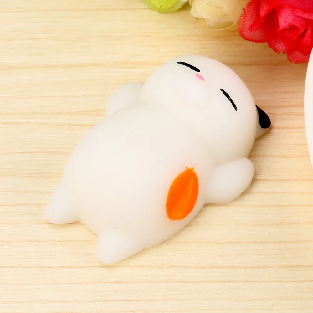 Cute Mochi Squishy Cat Squeeze Healing Fun Kids Kawaii Toy Stress