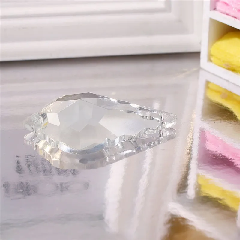 5 шт. 48 мм/63 мм прозрачный кленовый кристалл в форме листика Призма Витражная лампа подвесной Декор кристалл аксессуары для ламп