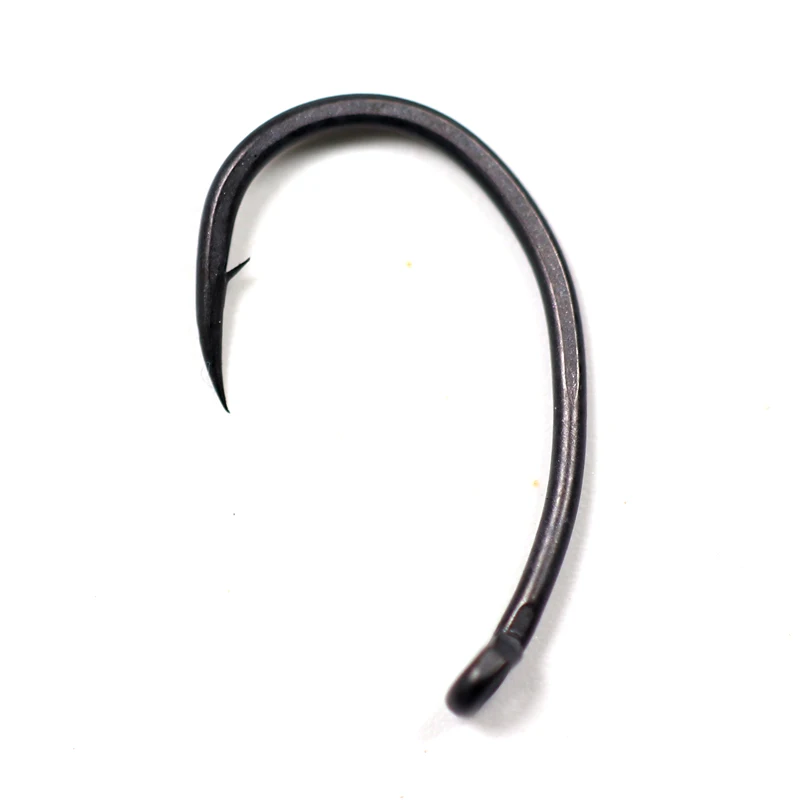 Bimoo 20pcs Teflon Coating Carp Hooks High Carbon Steel Matte Black with Micro Barb Size 2 4 6 8 10 Yn Carp Fishing Hook Europe