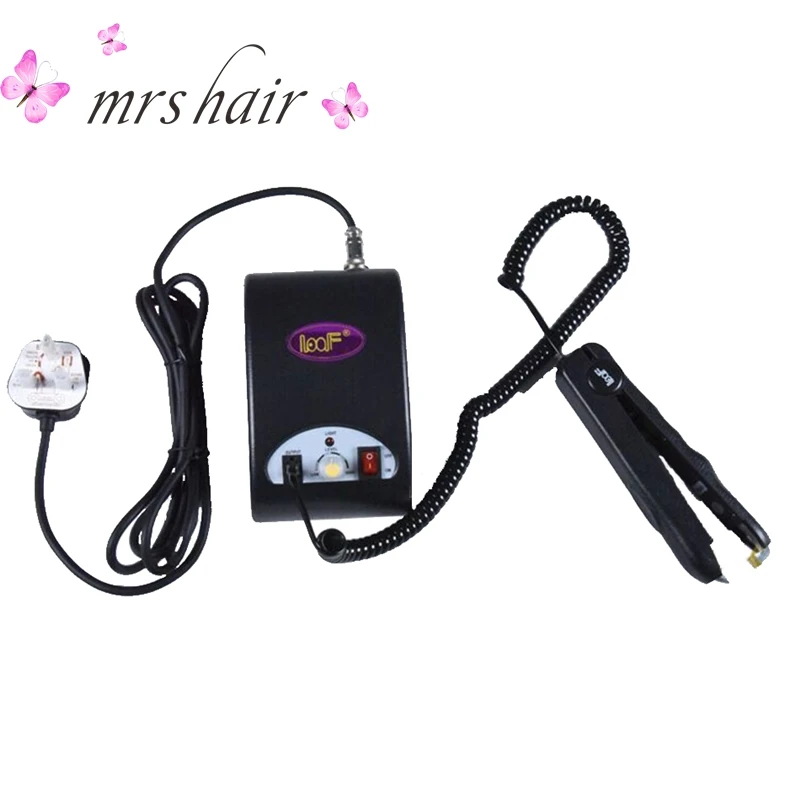 Black Ultrasonic Hair Extension Fusion Connector / Ultrasonic Hair Extension Fusion Iron For Keratin Fusion Hair Extension Tools
