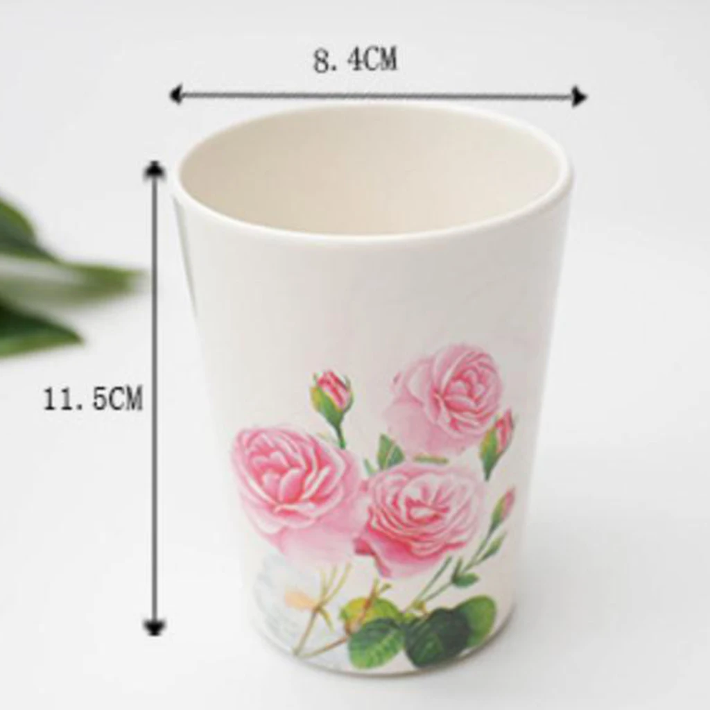 Flower Pattern Mug Melamine Office Home Coffee Tea Water Drinking Cup Drinkware for restaurants hotels restaurants