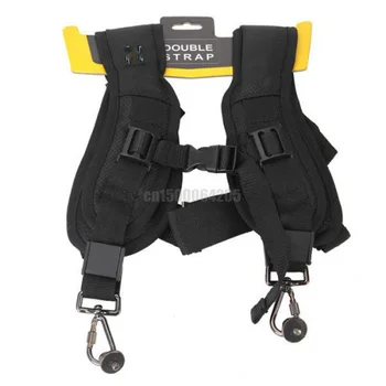 

Double Camera Shoulder Neck Sling Quick Strap + Fasten Adapter 1/4" Tiny Screw for SLR DSLR Camera Lens Binocular