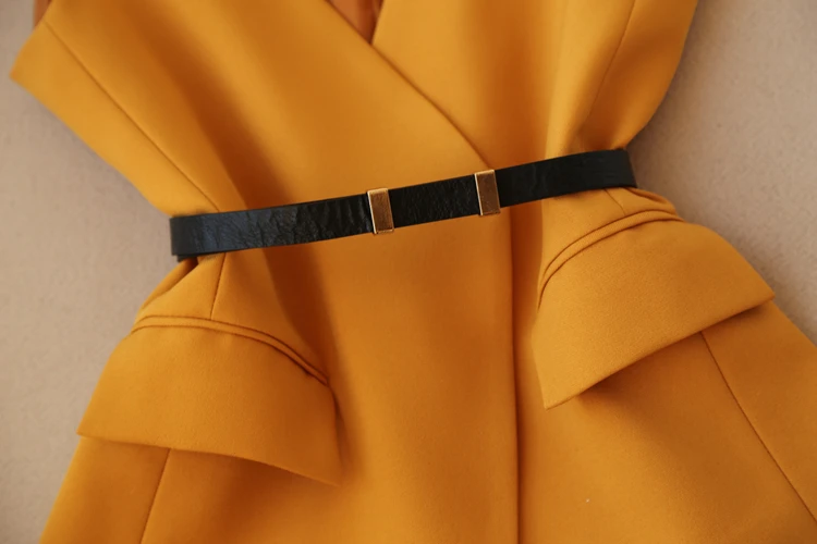 Set female spring new fashion suit female OL temperament V-neck vest + high waist straight wide leg pants elegant two-piece Set female spring new fashion suit female OL temperament V-neck vest + high waist straight wide leg pants elegant two-piece