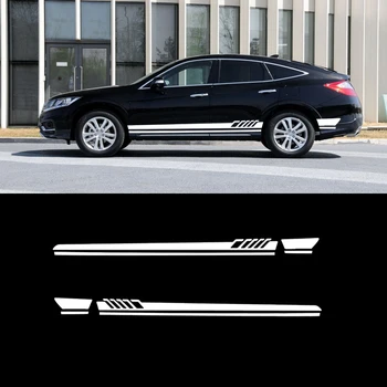 

2pcs Car Stickers For Honda Amaze Civic CR-v Freed Legend Odyssey Vezel Pilot Crossroad Refit Stripe Exterior Decoration Oem Tag