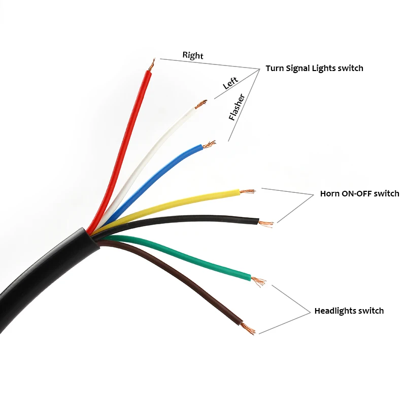 Universal Motorcycle Left Handlebar Switch Lights Indicator
