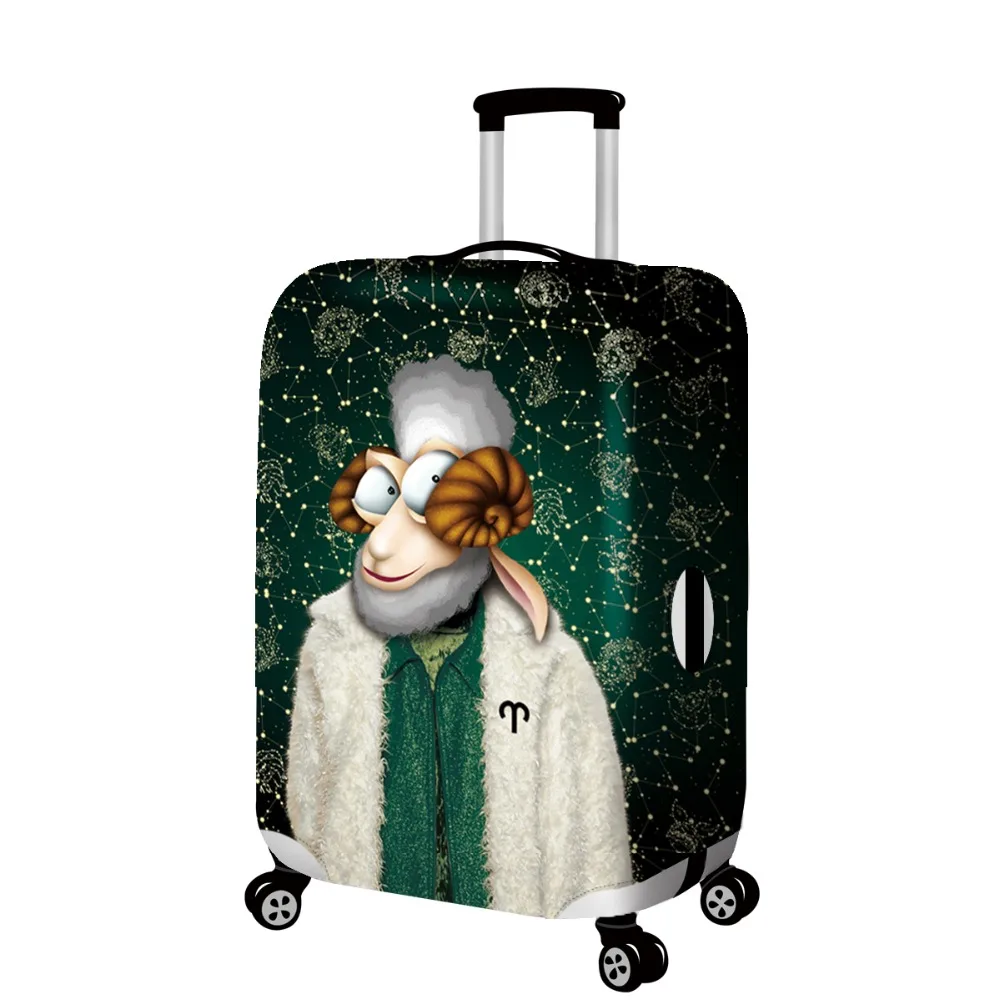 ONE2 2017 New Design luggage cover with zipper about Virgo of Twelve Constellations travel