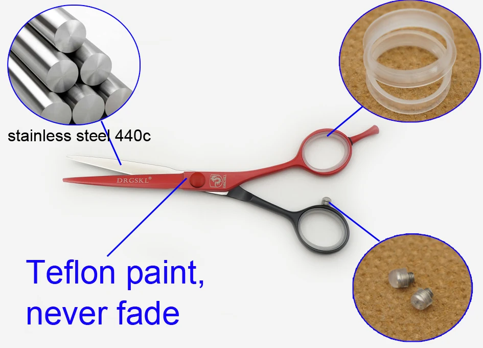 DRGSKL Новые горячие Парикмахерские ножницы высокого качества, 440C 5,75 дюймов Профессиональные Парикмахерские ножницы стройные срезанные ножницы для волос