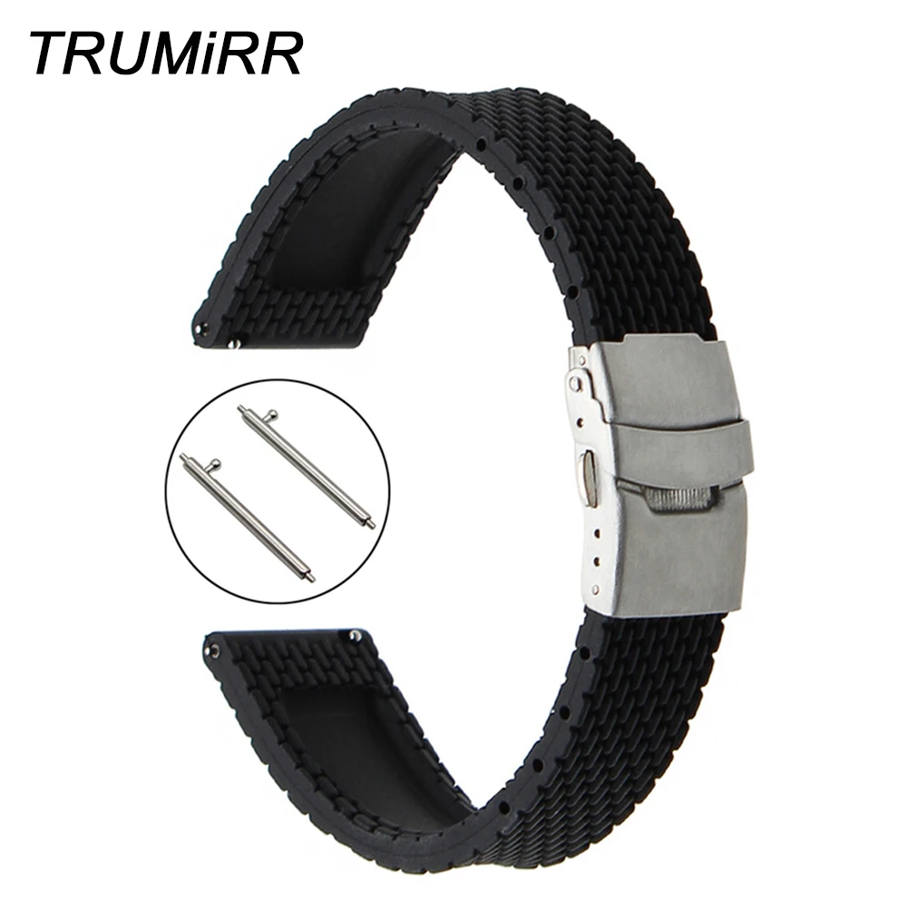 

Quick Release Silicone Rubber Watchband for Maurice Lacroix Men Women Watch Band Wrist Strap 18mm 19mm 20mm 21mm 22mm 23mm 24mm
