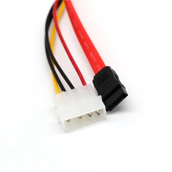 

30 Cm SATA Combo 15-pin Power Supply Serial ATA LEA Wire 7-pin Data Cable 4-pin Molex Integrated SATA Driver JQ0327