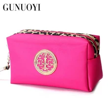 GUNUOYI Women Cosmetic Bag Travel Makeup Bag Fine Workmanship Portable Pouch Bag Mobile Phone Package Waterproof Zipper