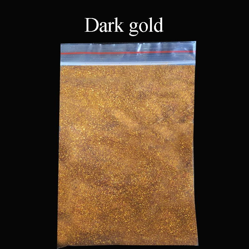

Type 2 Collorful glitter dark gold applied in printing ink paint cosmetic plastic leather handicrafts ornaments toys coating,50g