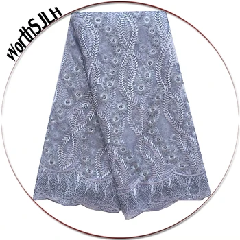 

Women African Laces Material Green Nigerian Latest High Quality African Tulle Lace Fabric 2020 French Lace In switzerland