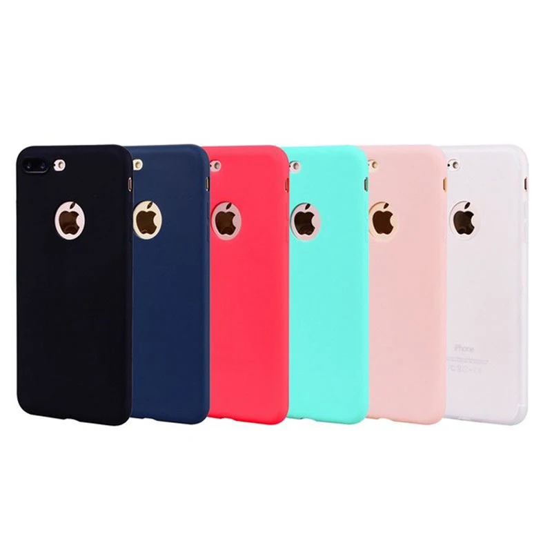 

Fashion Candy Soft TPU Back Cover Case For iPhone 7 8 Plus X Ten Cover Case For iPhone 5 5S SE Candy Case For iPhone 6 6s Plus