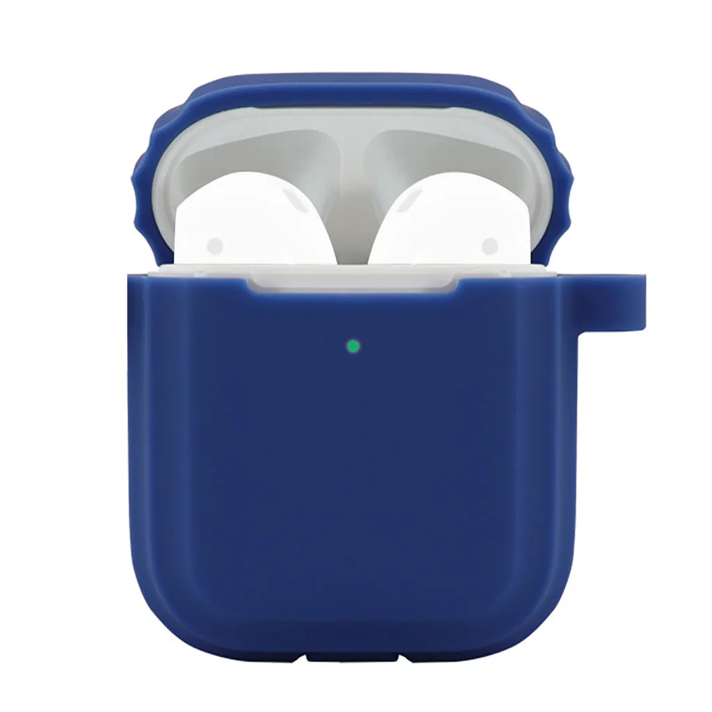 Silicone Earphone Cover Cases For Air Pods Anti-lost Protective Cover Skin Case for Apple AirPods 2 with Ear Hook No Earphones +