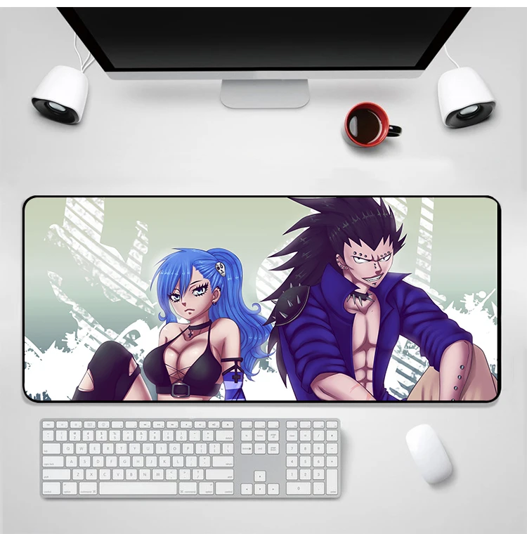 Yomaoc Gajeel Redfox коврик для мыши 40x90 см Коврик для компьютерной мыши Противоскользящий натуральный резиновый игровой коврик для мыши