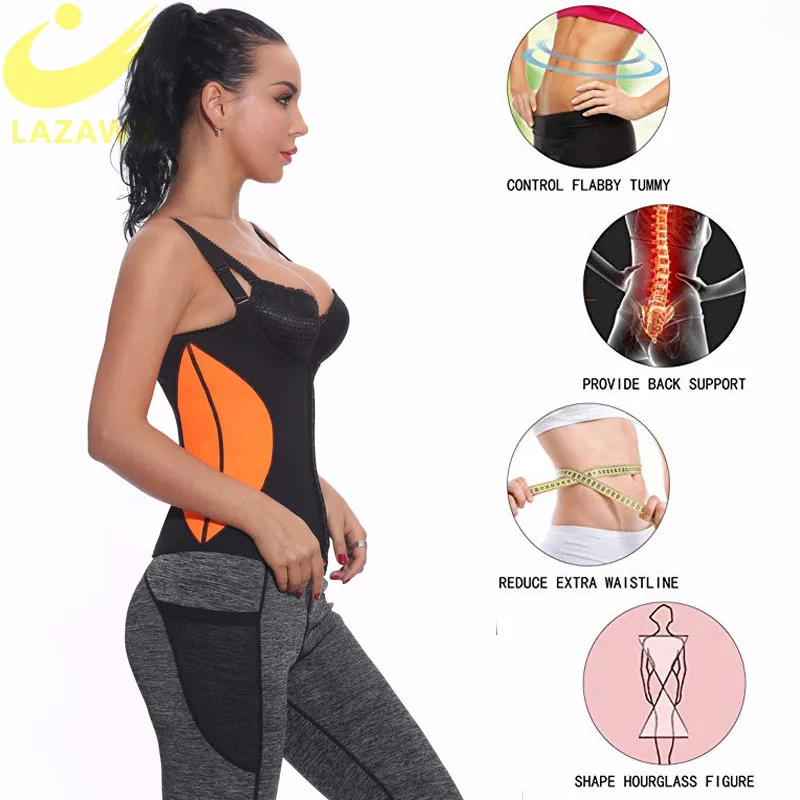 Lazawg Для женщин для талии Cincher живота Управление Пояс Горячая неопрена Пот Топ