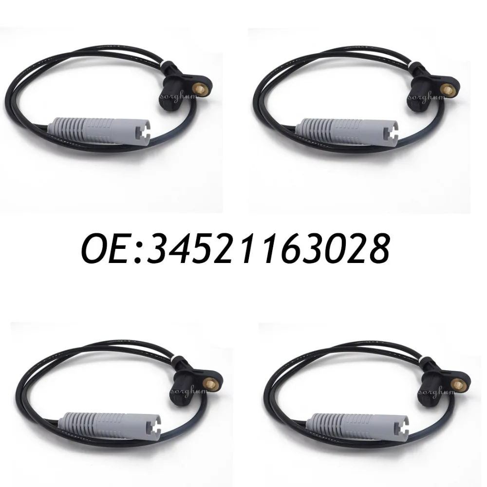

4PCS 34521163028 Wheel ABS Speed Sensor For BMW E36 323i 323is 328i 325i 325is 34521181126,34521182067,34521165519,34521163188