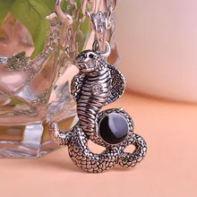 Illuminati Anti Silver Gothic Snake Punk Pendant Choker Necklace Pendant & Men Jewelry Bijuterias Uk Collier Vaz Game Sway