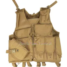 Тактический военный жилет мужские занятия спортом на свежем воздухе, Охота Combat Airsoft Пейнтбол Рыбалка Пешие прогулки сетки жилет пистолет кобура Сумка