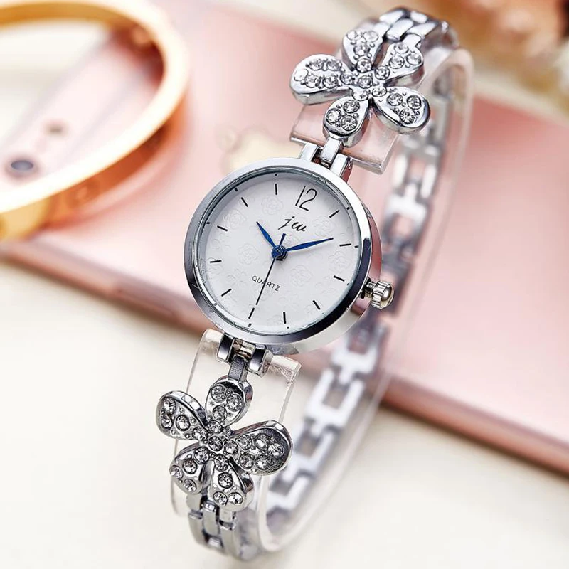 JW роскошные Платья Модный бренд Часы Женщины Дамы Gold Diamond relógio feminino Платье