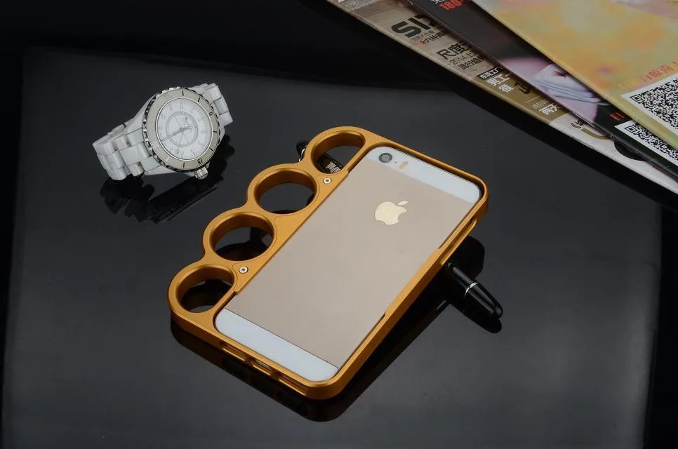 Алюминиевый сплав для iPhone 6 4,7 бампер Мода Властелин кольца костяшки палец телефон рамка чехол для iPhone 6 plus