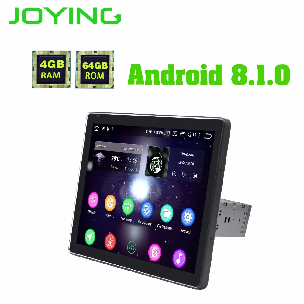 Радуясь 9,7 дюймов 1024*768 4 Гб + 64 HD экран Android 8.1.0 универсальный автомобильный проигрыватель мультимедийный плеер Carplay gps BT разделение экран