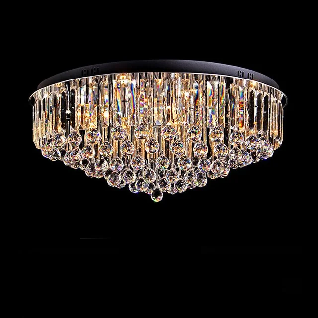 Moderne fernbedienung kristall deckenleuchte led lampen wohnzimmer ... Moderne fernbedienung kristall deckenleuchte led lampen wohnzimmer ...