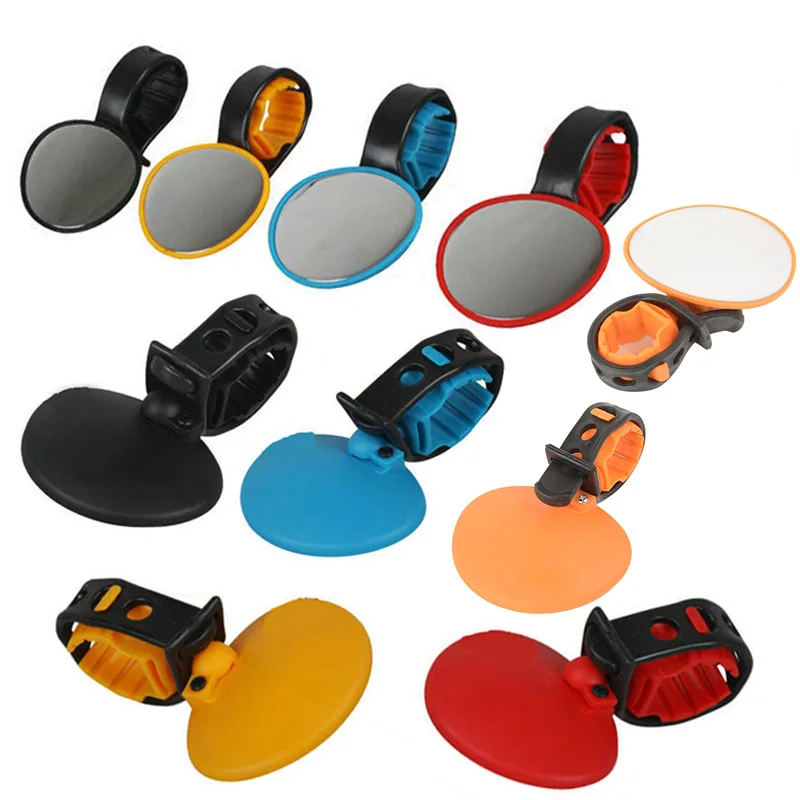 1Pcs Rearview Mirror Bicycle 360 Degree Rotating Handlebar Rearview Mirror Mountain Bike Cycling Safety Rear View Bike Parts