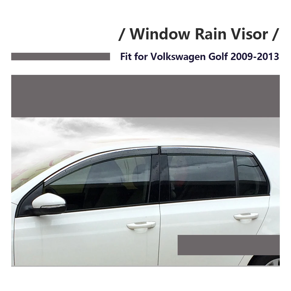 Backar Авто Windows дождь ветер для Volkswagen VW Golf 6 2009 2010 2011 2012 2013 солнцезащитные щит Дефлектор козырек отделка Аксессуары