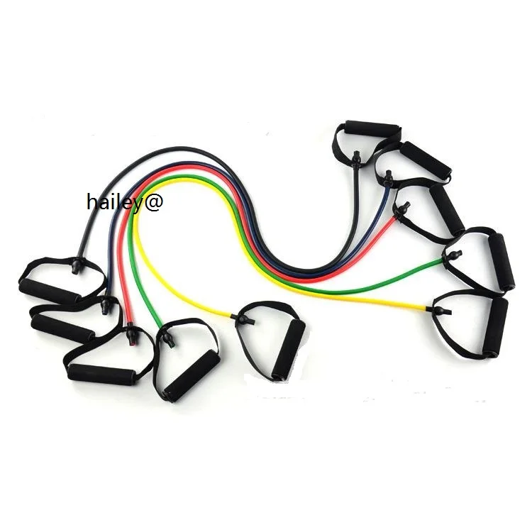 Spring 5pcs Tension Elastic strap Exercise Sport Workout fitness