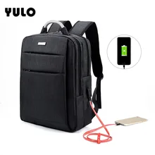 

YULO Men'S Laptop Bag Multifunction USB Charging Men Laptop Backpacks Male Leisure Travel Backpack Computer Anti Thief Mochila