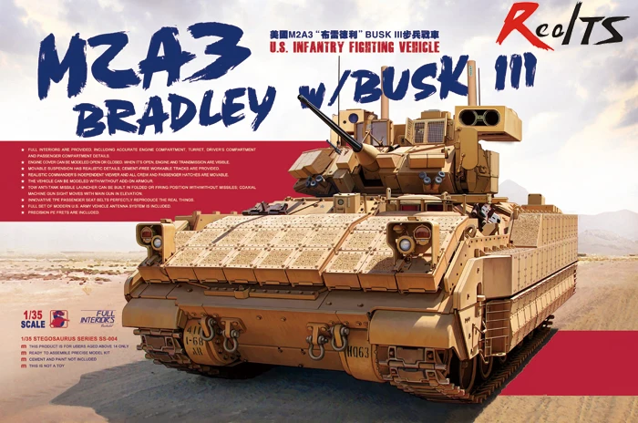 Meng МОДЕЛЬ SS-004 1/35 США Пехота Боевая машина M2A3 Брэдли w/BUSK III пластиковая модель комплект