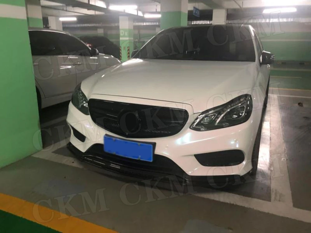 Карбоновое волокно передний бампер спойлер для Mercedes Benz E Class W212 E260 E300 E400 Sport Sedan 4 двери стайлинга автомобилей