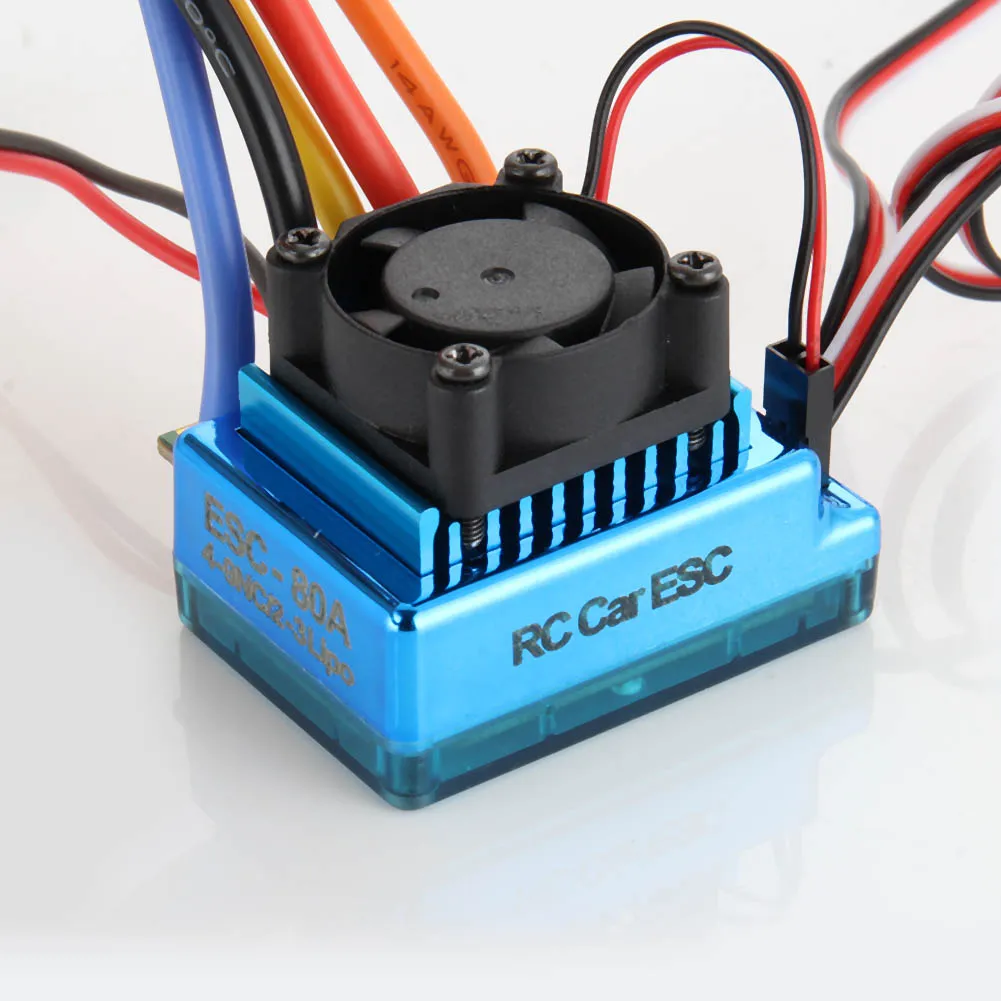 

80A ESC + BL 3670 2150KV Brushless Motor for 1/10 RC Car Buggy Truck Racing FJ88
