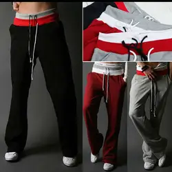 Модные Для мужчин Повседневное Для мужчин s в стиле хип-хоп брюки танцы мешковатые брюки S-XXL