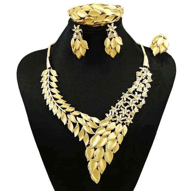 Women Earrings Necklace Fine Jewelry Sets Best Quality African Women Earrings Necklace Fine Jewelry Sets Best Quality African Wedding Costume