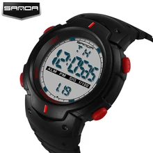 Цифровые часы SANDA Роскошные Топ бренд мужские наручные часы Модные Военные цифровые часы мужские часы Relogio Masculino 269