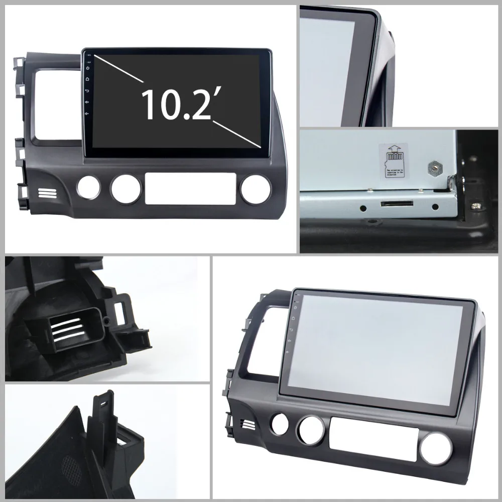Cheap 10.2" ips Android 8.0 Radio stereo for Honda Civic 2006-2011 Car multimedia built-in GPS WIFI with 8-Core 4Gb+32Gb autoradio 5