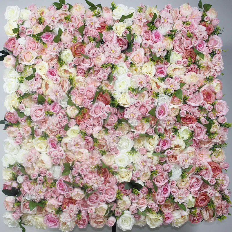 

SPR 19315-2 10pcs/lot mix color with leaf Artificial rose wedding flower wall backdrop arch table centerpiece decorations