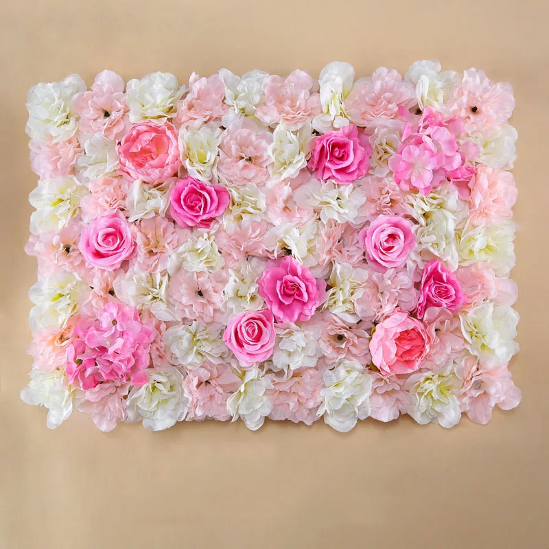 yumai 40* 60 см Розовые Лепестки Искусственных Цветов Фон Стены Свадебные Украшения - Цвет: 8