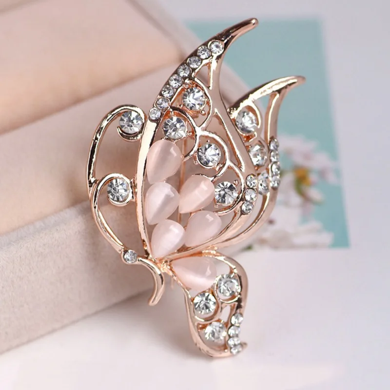 

rhinestone brooches for wedding butterfly brooch for women fashion jewelry good gift Formal-dress Accessories Onament Gift Cute