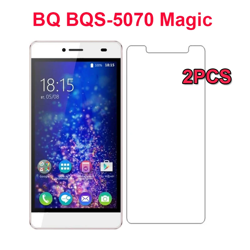

2PCS For BQ BQS-5070 Magic Tempered Glass Scratch proof Ultra-thin Screen Protector Film For BQ 5070 Cell Phone Glass Protector