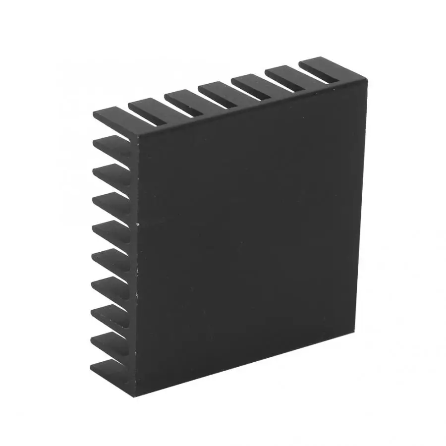 Алюминиевый теплоотвод P35* 10* 35-B алюминиевый черный радиатор чип охлаждающий плавник