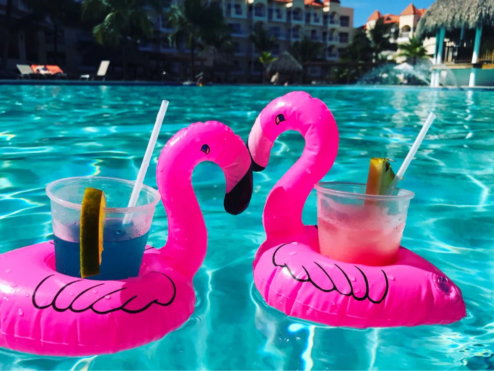 2 шт. креативный надувной держатель для напитков coco Tree подставки поплавок