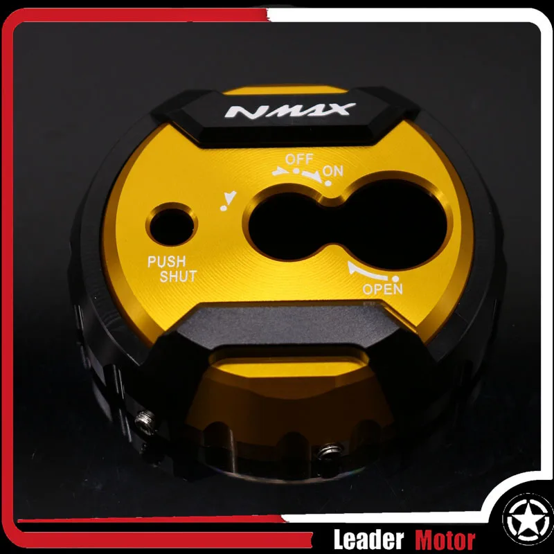 Подходит для YAMAHA NMAX 155 N-MAX155 N-MAX 155 NMAX 125 N-MAX 150- аксессуары для скутеров крышка замка сиденья - Цвет: Золотой
