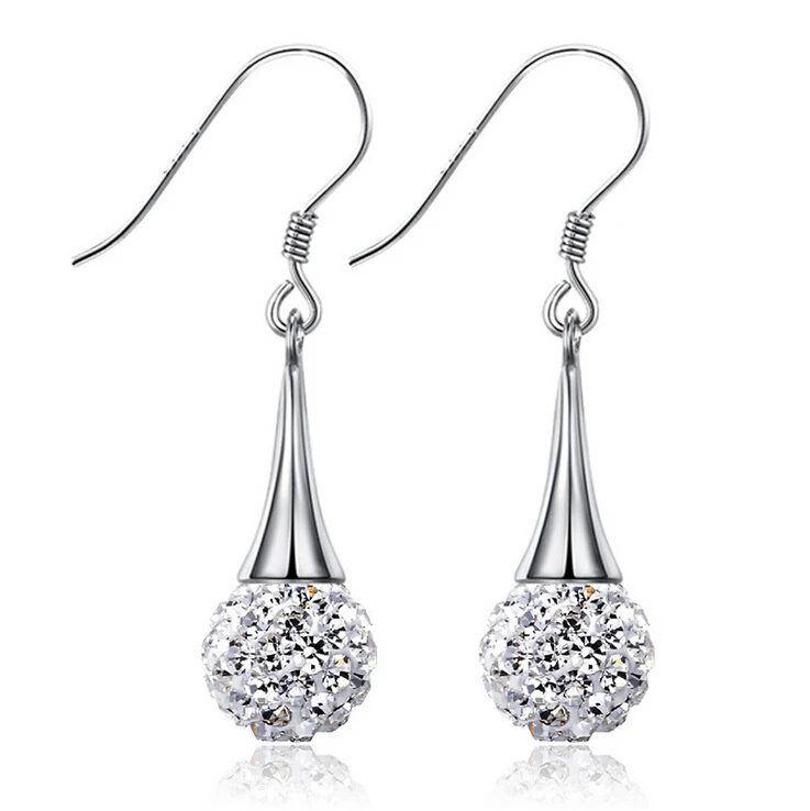 

2016 new arrival hot sell fashion Shambhala 925 sterling silver ladies`drop earrings jewelry gift wholesale