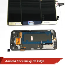 Дисплей для samsung Galaxy S6 Edge Plus G928 G928F lcd кодирующий преобразователь сенсорного экрана в сборе Замена