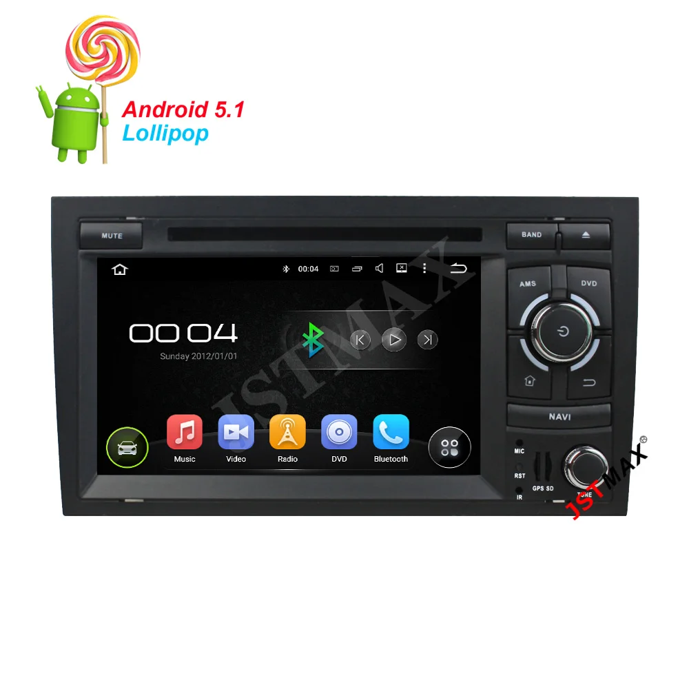 7 "Android 5.1 Quad Core Автомобильный DVD GPS Навигатор радио Плеер Для Audi A4/S4/RS4/Seat Exeo С WI-FI Bluetooth FM + Бесплатная камера