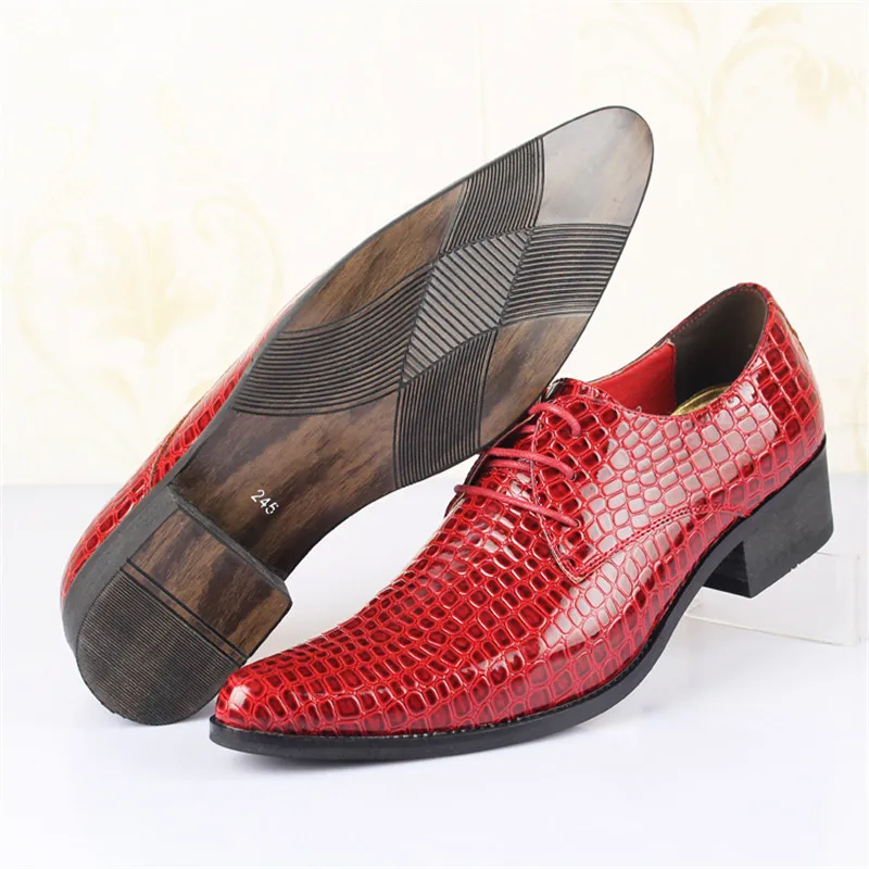 movechain Luxury Brand Designer Men's Fashion Snakeskin Grain Leather Pointed Toe Lace-Up Dress Wedding Shoes Mens Casual Flats movechain Luxury Brand Designer Men's Fashion Snakeskin Grain Leather Pointed Toe Lace-Up Dress Wedding Shoes Mens Casual Flats