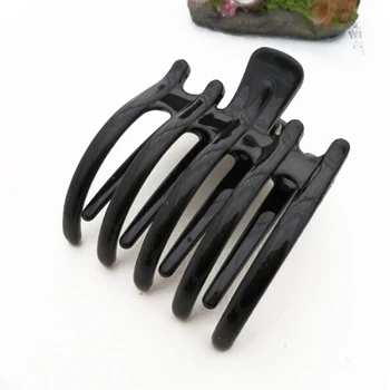 

HOT Plastic Hair Claw Clamp Hair Clip Women Black Hairpin Styling Hair Accessory Black Coffee Color